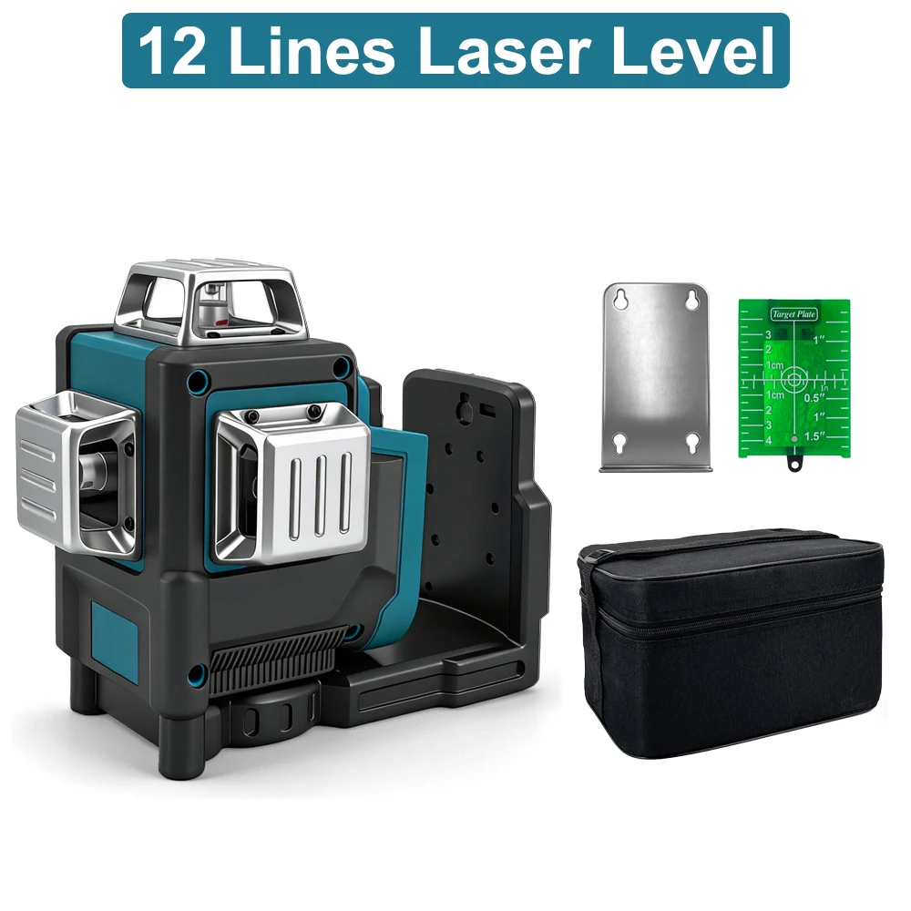 Industrial Laser Level - Nivel Láser de 12 Líneas, Línea