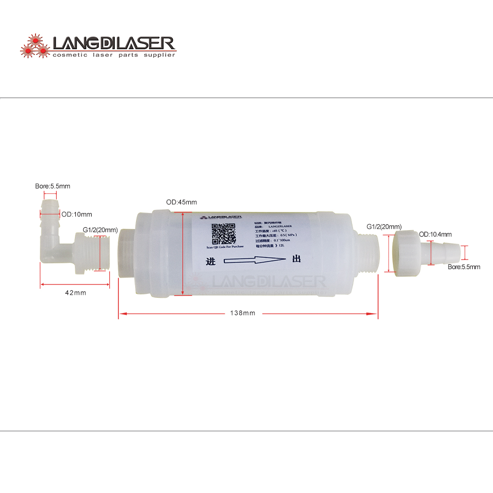 Industrial Laser Machine Hair Removal - Sistema de filtro de agua láser