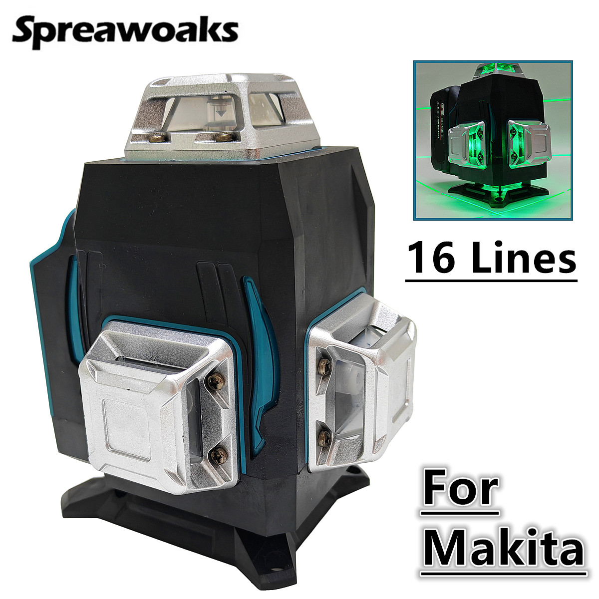 Industrial Laser Level - 4D 16 líneas 360 ° Niveles