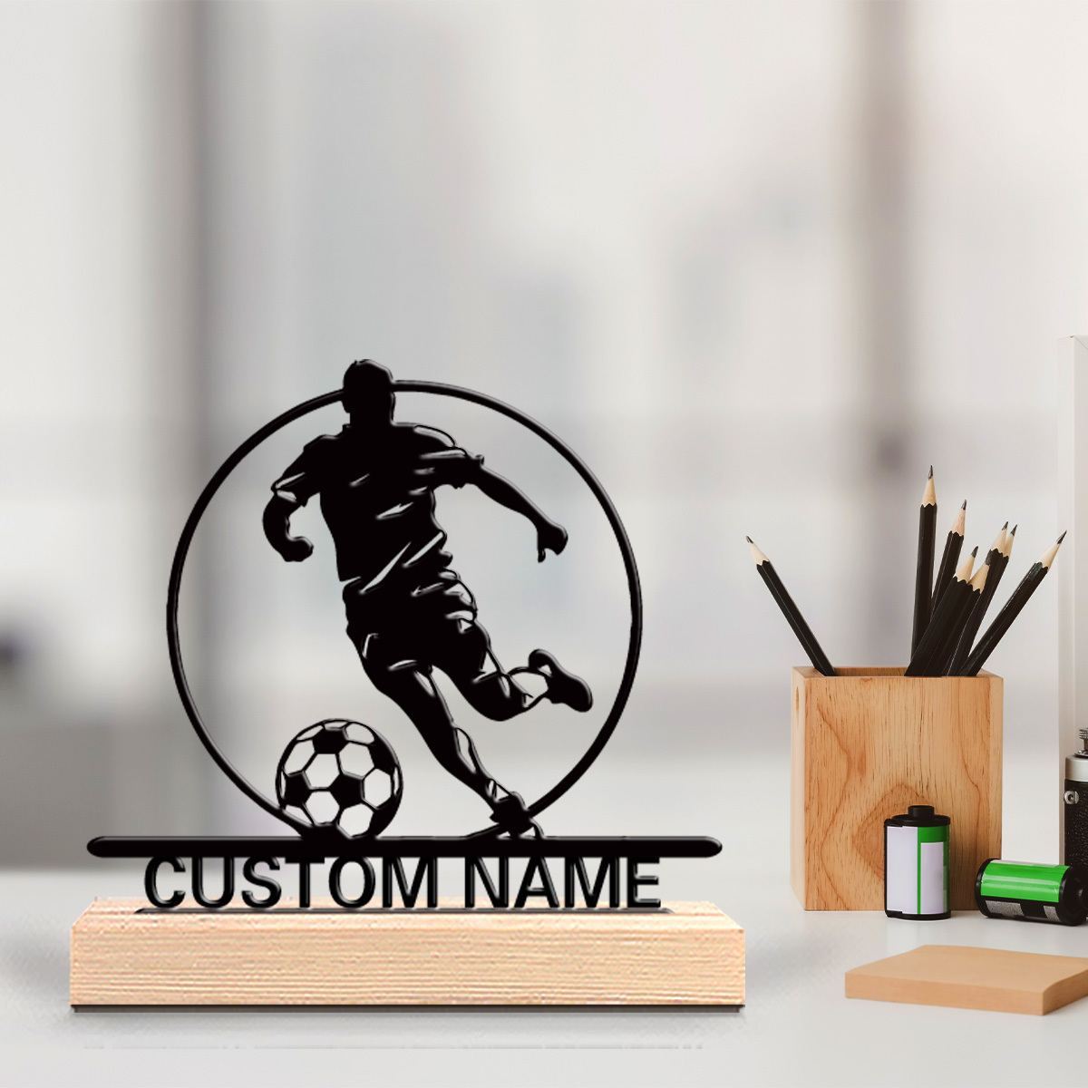 Desktop Laser Engraver - Estatua Metálica Personalizada de Jugador de