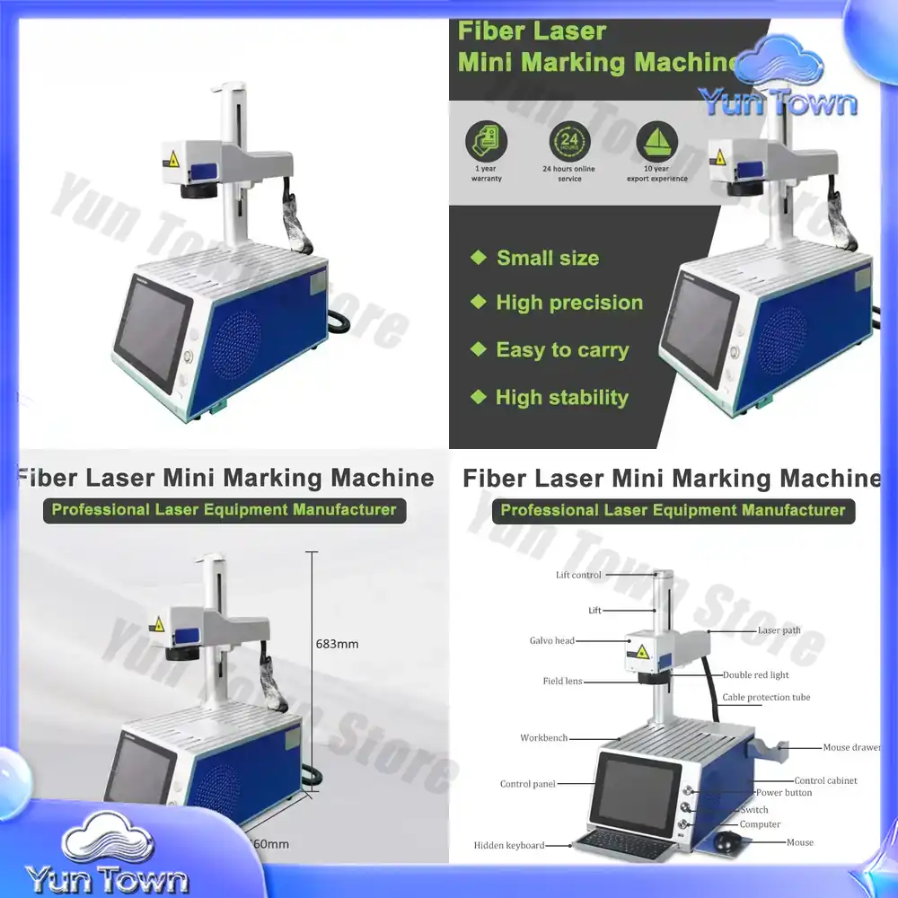 Industrial Laser Marking Machine - Máquina de Marcado Láser de Fibra