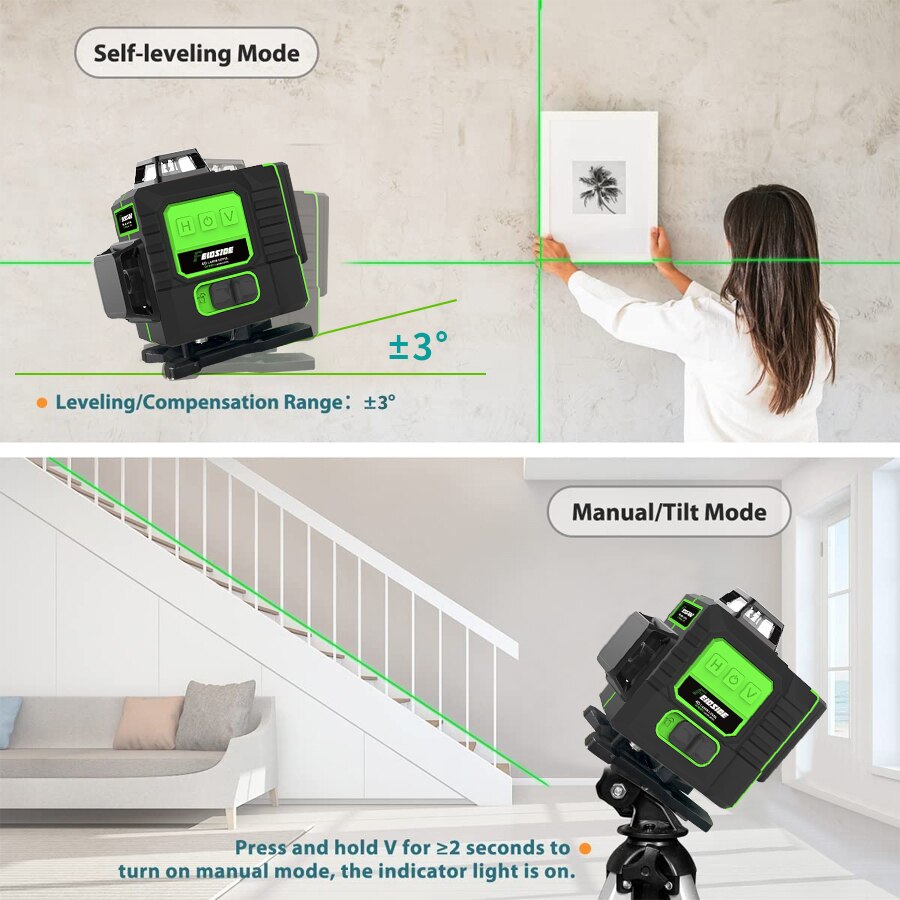 Nivel Láser Verde FEIDSIDE de  - Industrial Laser Level reseña y precio