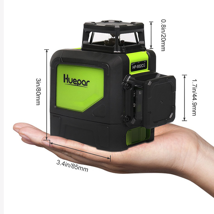Huepar-Nivel láser 902CG 360,  - Industrial Laser Level reseña y precio
