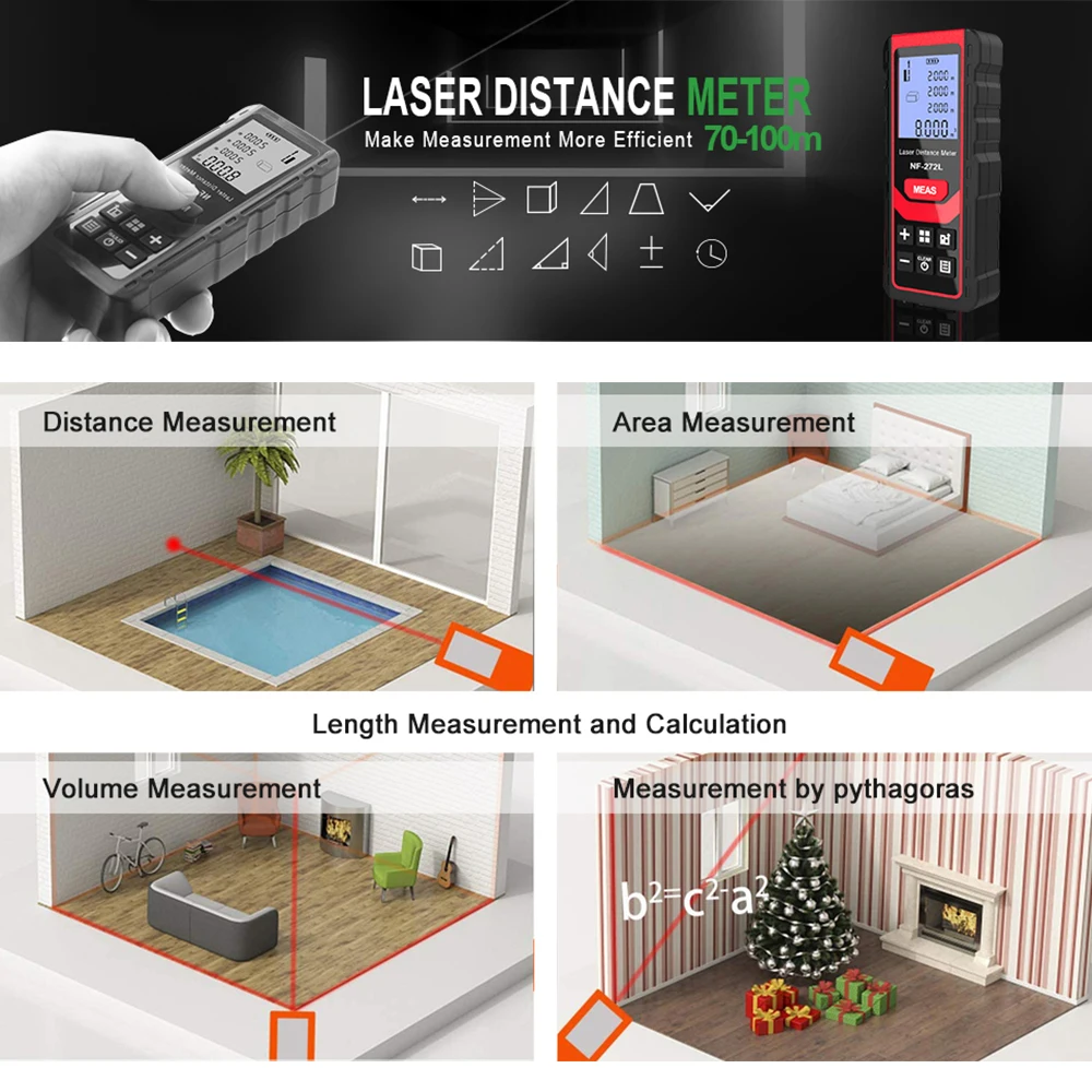 Medidor de Distancia Láser Dig - Industrial Laser Rangefinder reseña y precio