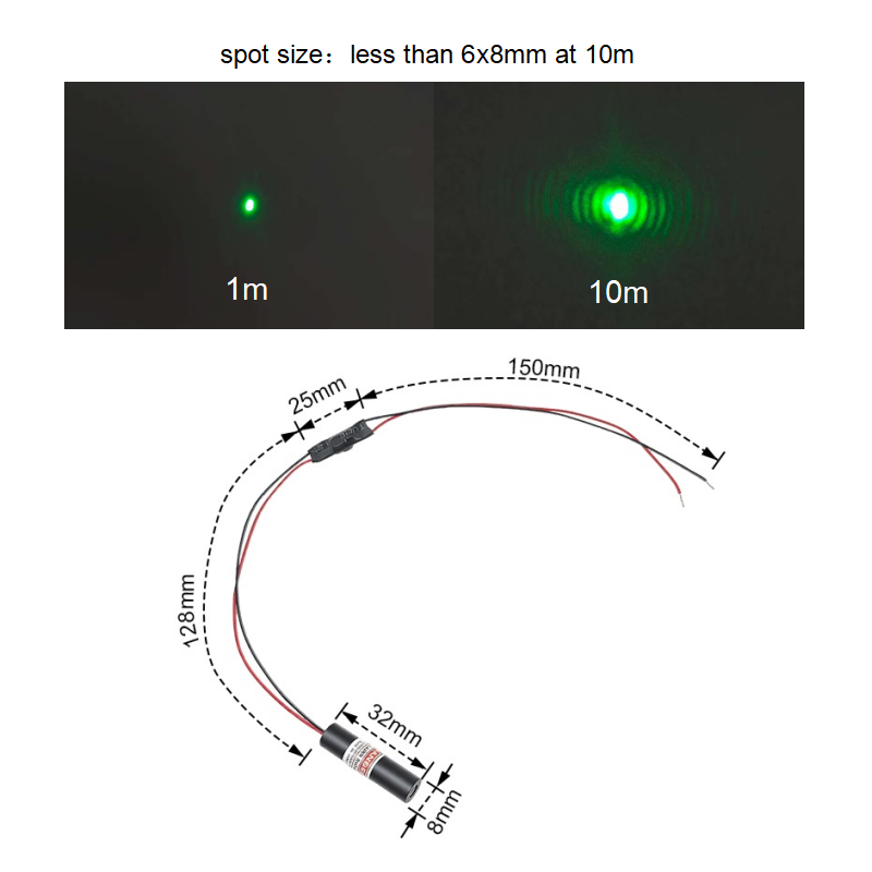 Módulo de Diodo Láser de Punto - Laser Industrial Verde reseña y precio