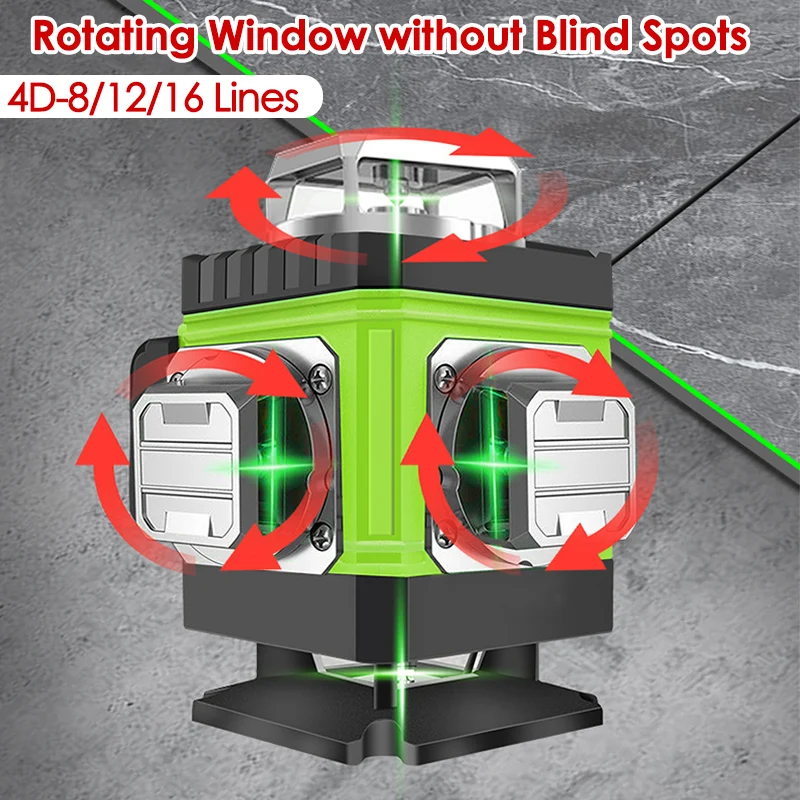 Nivel láser de 8/12/16 líneas, - Industrial Laser Level reseña y precio